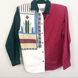 ALAMOSA | Vintage Southwestern Button Shirt Large